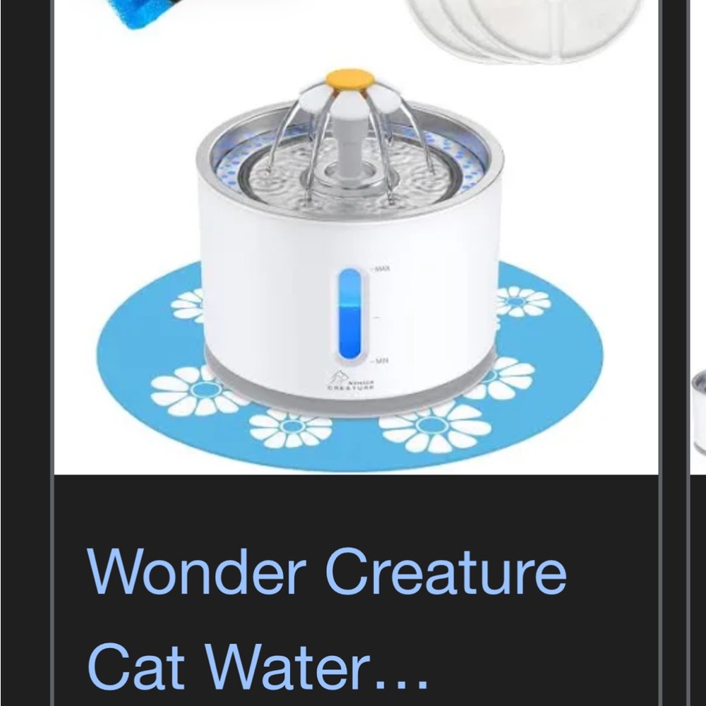 Wonder Creature Cat Water Fountain
